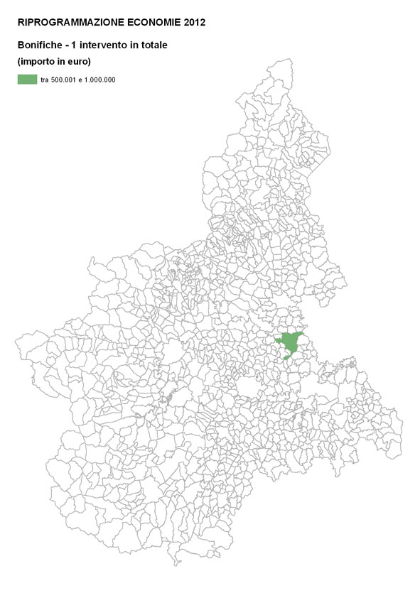 Riprogrammazione economie 2012 - BONIFICHE
