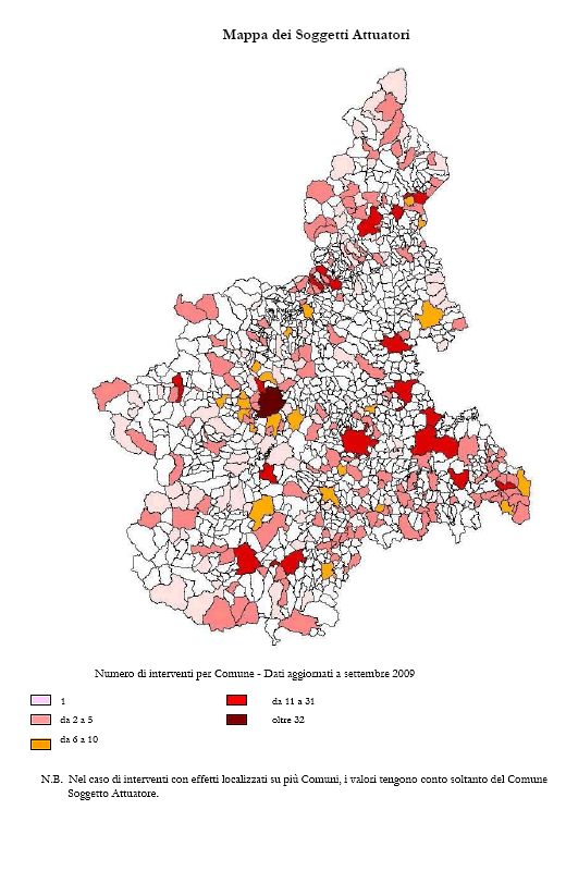 GMAP: Mappa dei Soggetti Attuatori